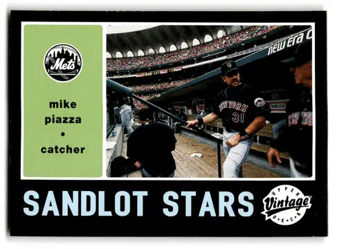 2002 Upper Deck Vintage Sandlot Stars #SS11 Mike Piazza NM-MT Mets ID:70298 - Baseball Card Single