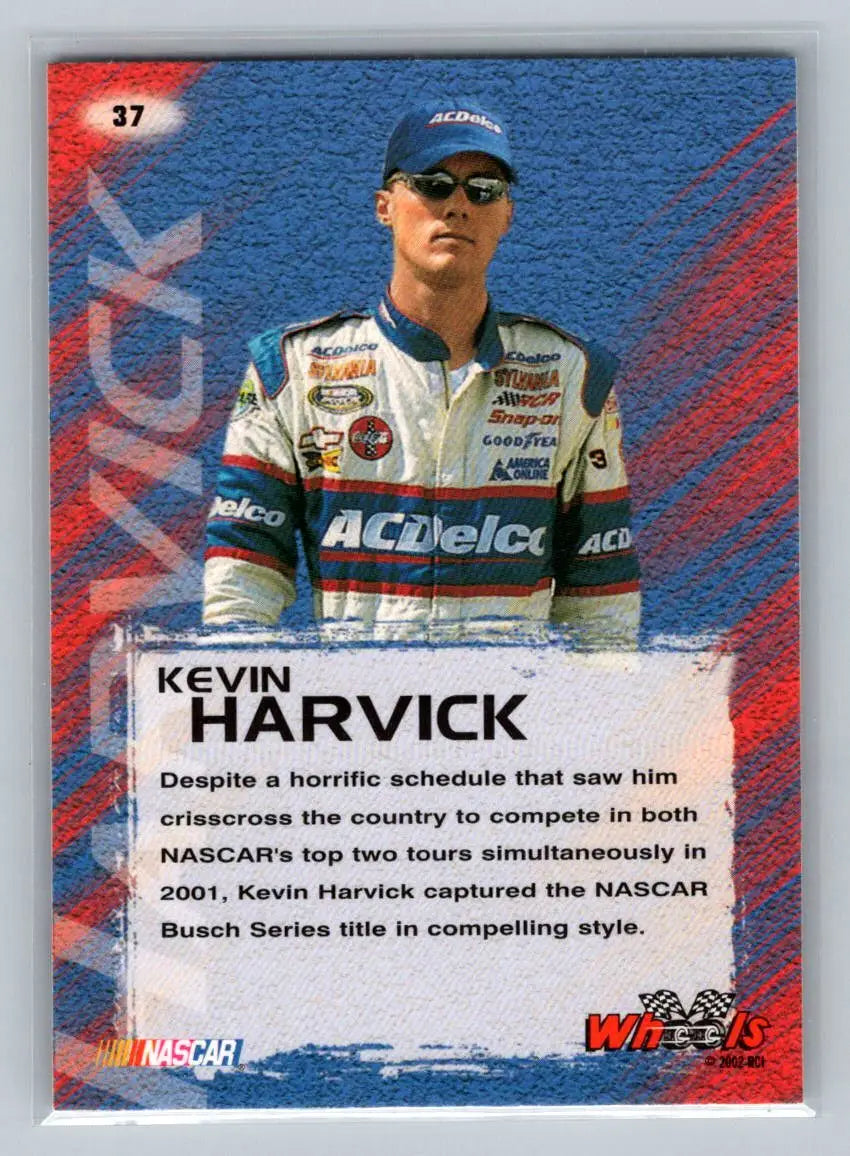 2002 Wheels High Gear #37 Kevin Harvick Richard Childress Racing - Racing Card Single