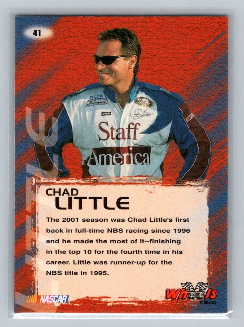 2002 Wheels High Gear #41 Chad Little BACE Motorsports - Racing Card Single
