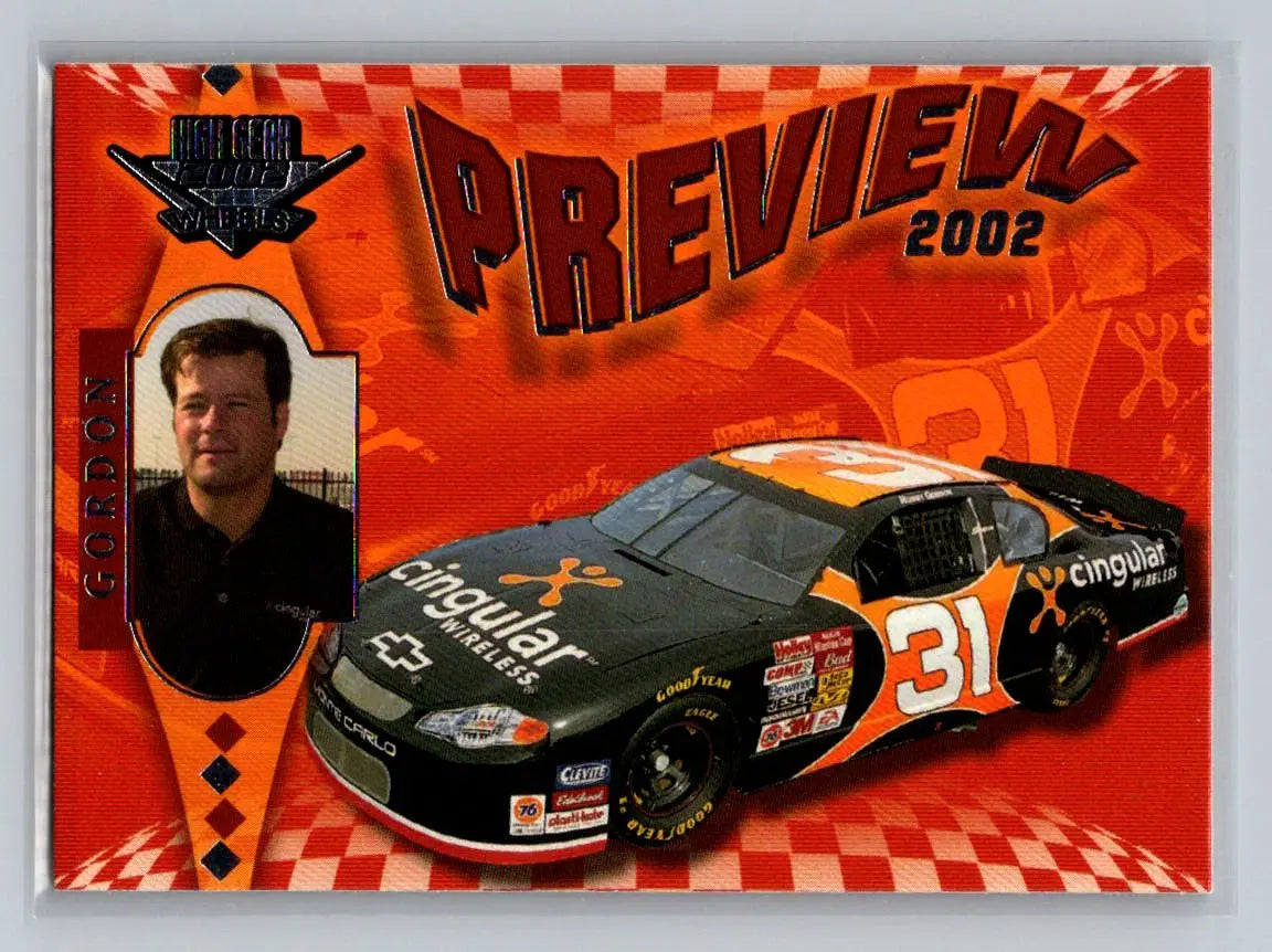2002 Wheels High Gear #68 Robby Gordon Richard Childress Racing - Racing Card Single