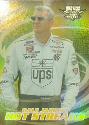 Dale Jarrett racing card from Wheels High Gear Hot Streaks HS5 collection