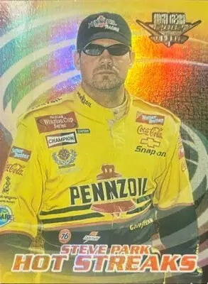 2002 Wheels High Gear Hot Streaks Steve Park racing card for Wheels High Gear collection