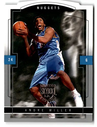 Andre Miller basketball card with original gloss from 2003-04 SkyBox LE Retail series