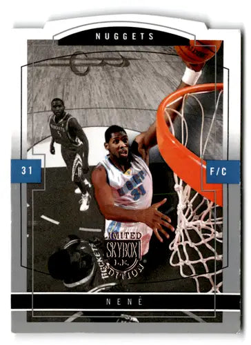Nene Hilario SkyBox LE Retail basketball card with original gloss from 2003-04 series