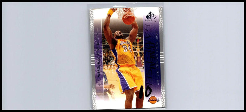 2003-04 SP Game Used #40 Shaquille O’Neal trading card featuring iconic basketball legend