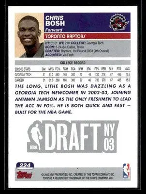 2003-04 Topps #224 Chris Bosh