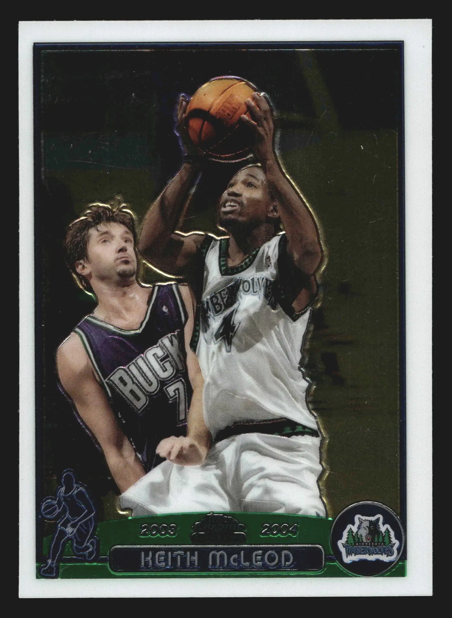 2003-04 Topps Chrome Keith McLeod #163 RC Minnesota Timberwolves - Basketball Card Single