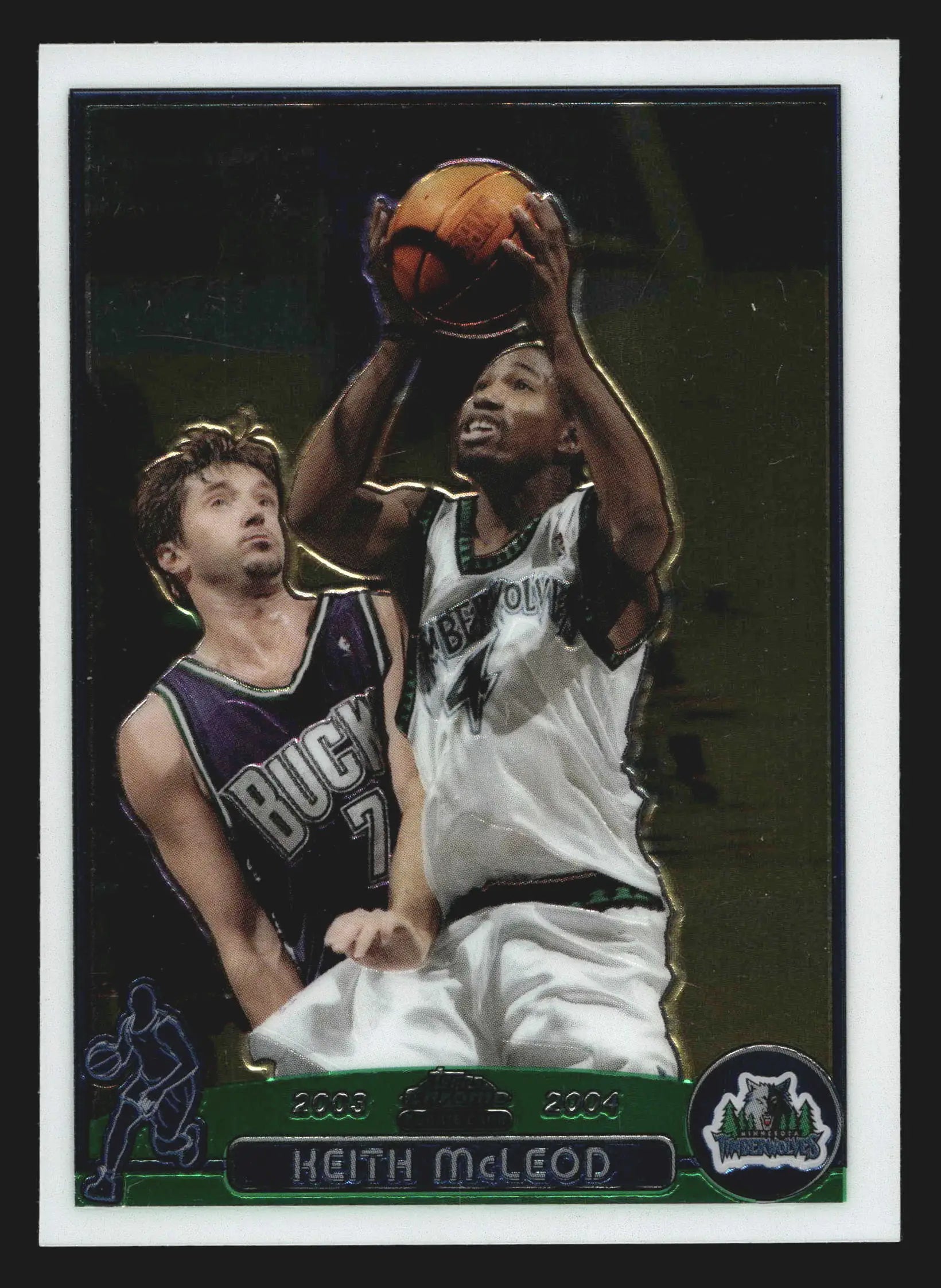 2003-04 Topps Chrome Keith McLeod #163 RC Minnesota Timberwolves - Basketball Card Single