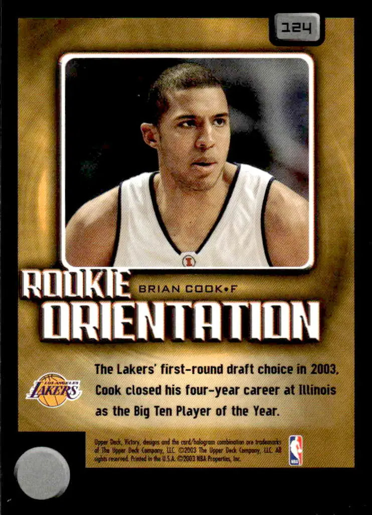 2003-04 Upper Deck Victory #124 Brian Cook - Basketball Card Single