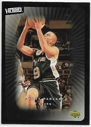 Tony Parker basketball card from 2003-04 Upper Deck Victory series, NM-MT condition
