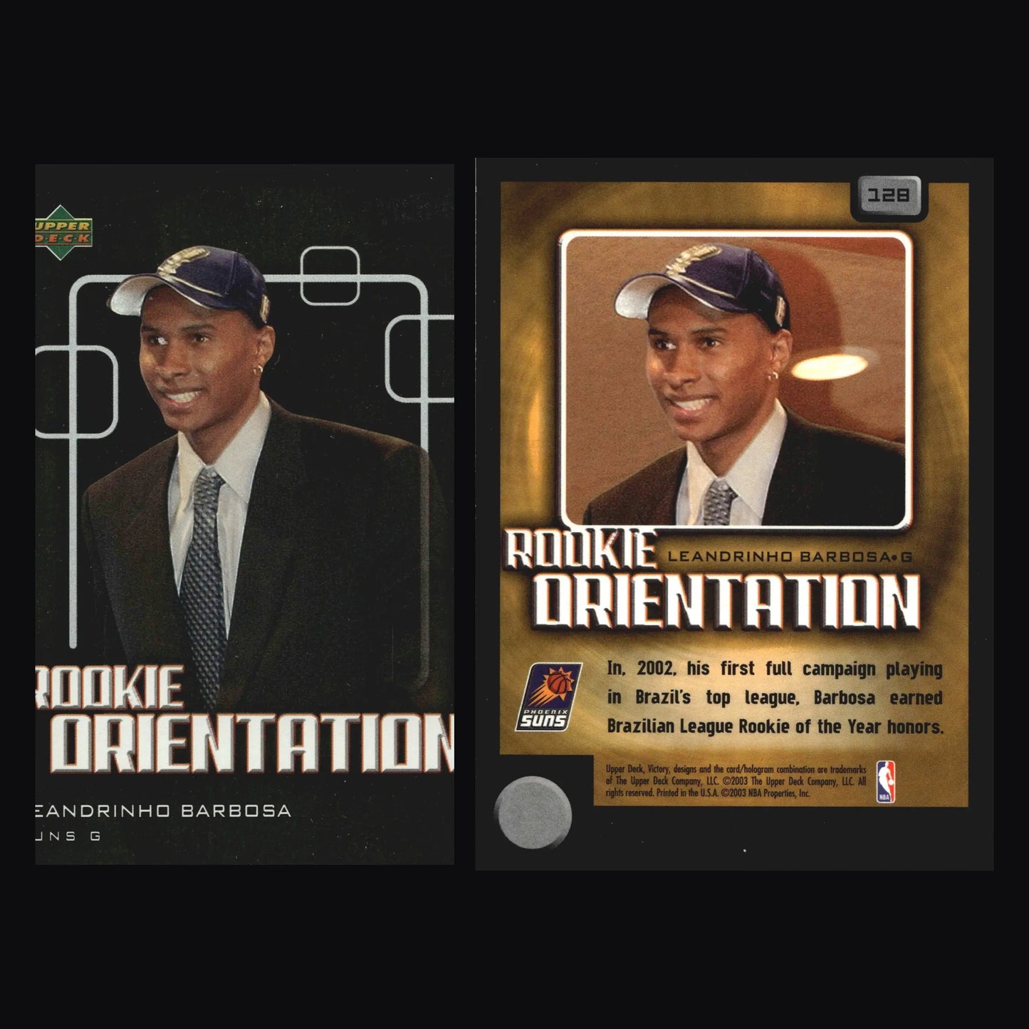 2003-04 Upper Deck Victory Leandrinho Barbosa #128 Rookie Orientation RC Suns - Basketball Card Single