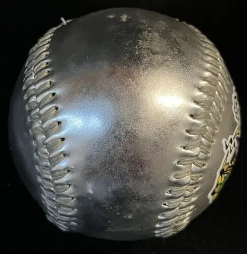Silver baseball with stitching from the 2003 Baseball Winter Meetings collectible