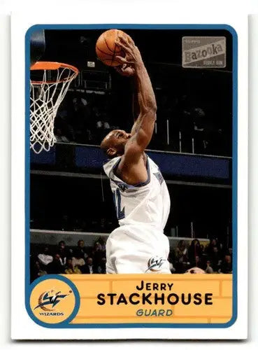 2003 Bazooka #24 Jerry Stackhouse Washington Wizards Basketball Card ID:58732 - Basketball Card Single