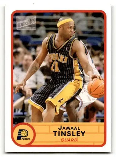 2003 Bazooka #59 Jamaal Tinsley Indiana Pacers Basketball Cards EX/N ID:58719 - Basketball Card Single