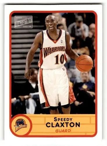 2003 Bazooka #67 Speedy Claxton Golden State Warriors Basketball Car ID:58743 - Basketball Card Single