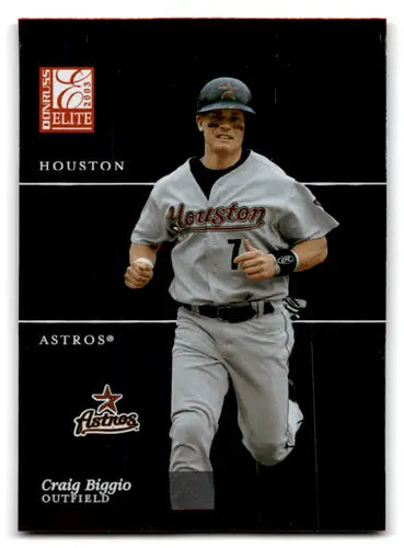 2003 Donruss Elite Craig Biggio baseball card with original gloss and Astros ID 67189