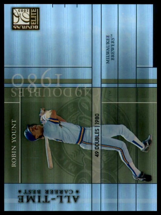 2003 Donruss Elite - All-Time Career Best Robin Yount AT-20 Milwaukee Brewers NM - Baseball Card Single
