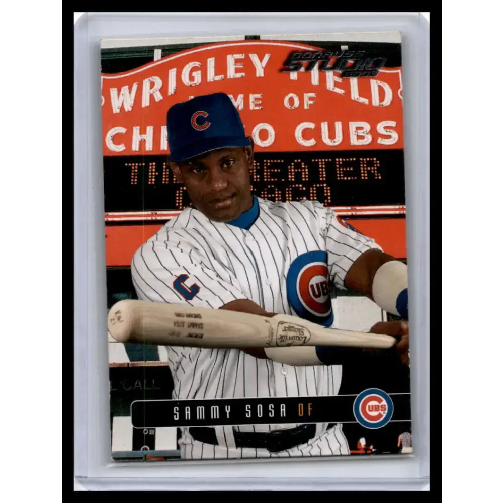 2003 Donruss Studio #113 Sammy Sosa P Chicago Cubs Baseball Card - Baseball Card Single