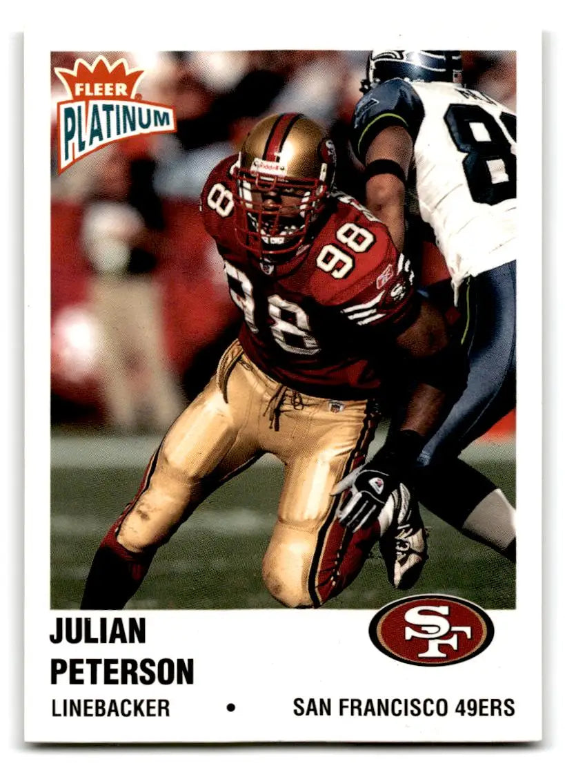 2003 Fleer Platinum #56 Julian Peterson - Football Card Single