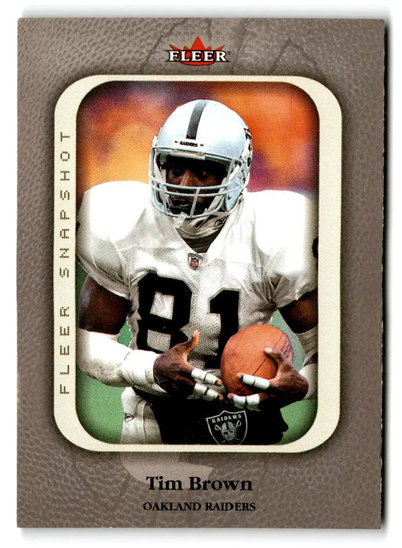 2003 Fleer Snapshot #18 Tim Brown - Football Card Single