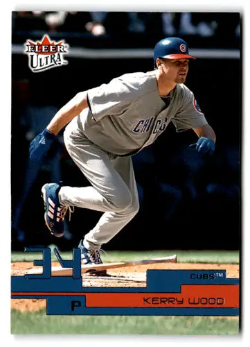 Fleer Ultra Kerry Wood baseball card with original gloss from 2003 Fleer Ultra series