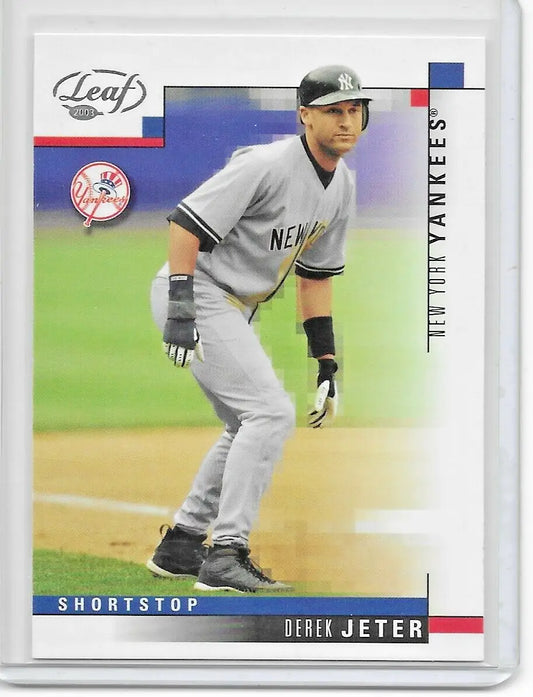2003 Leaf Derek Jeter New York Yankees # 69 (10) - Baseball Card Single