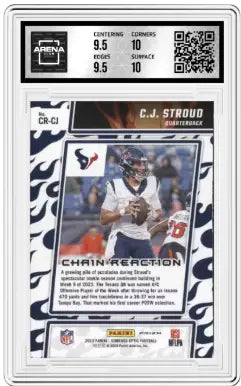 2003 Panini Donruss Optic Chain Reaction Silver Prizm C.J. Stroud CR-CJ RC AC 10 - Football Card Single