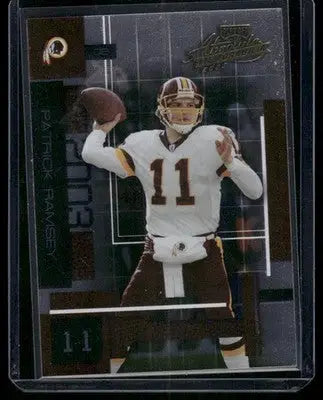 2003 Playoff Absolute Memorabilia Patrick Ramsey #98 Football - Football Card Single