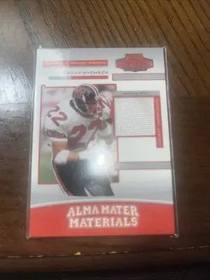 Frank Wycheck football card from 2003 Playoff Honors Alma Mater Materials series
