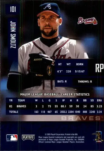 2003 Playoff Prestige #101 John Smoltz NM Near Mint Braves - Baseball Card Single