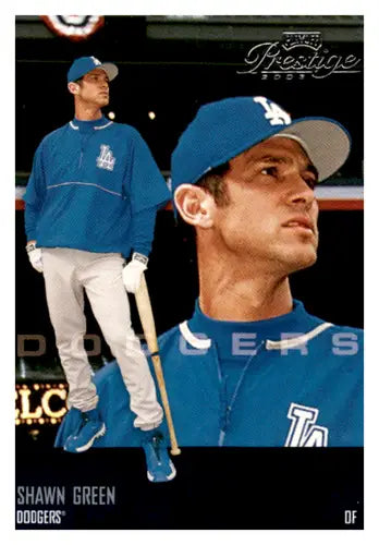 2003 Playoff Prestige Shawn Green baseball card with original gloss and team details