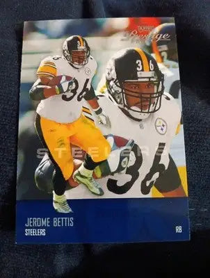 2003 Playoff Prestige - Jerome Bettis #112. Pittsburgh Steelers. NRMT+ - Football Card Single