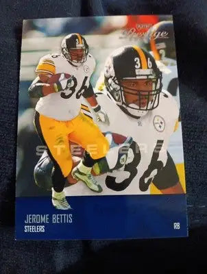 2003 Playoff Prestige - Jerome Bettis #112. Pittsburgh Steelers. NRMT+ - Football Card Single