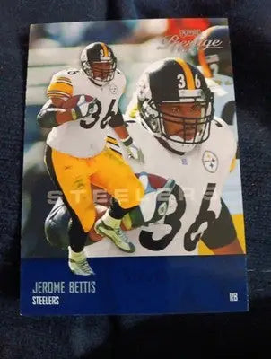 2003 Playoff Prestige - Jerome Bettis #112. Pittsburgh Steelers. NRMT+ - Football Card Single