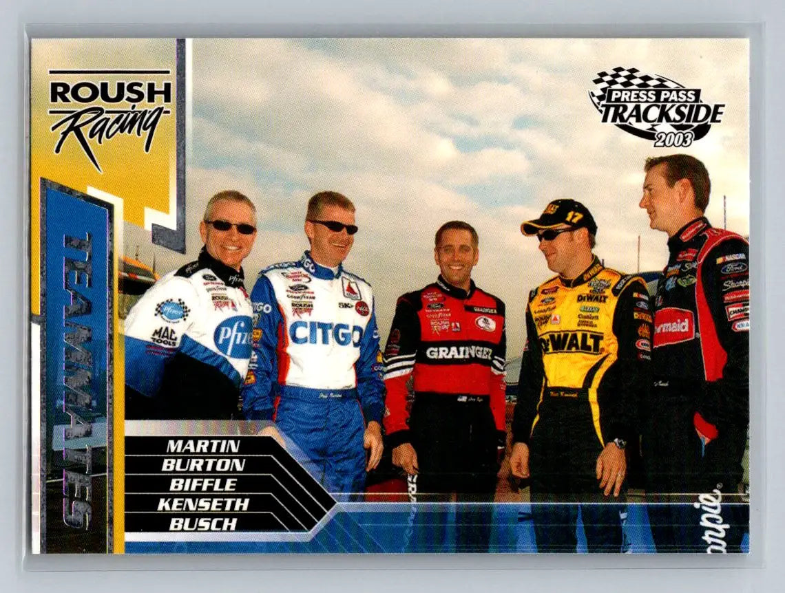2003 Press Pass#78 Martin /Burton /Biffle /Kenseth /Busch - Racing Card Single