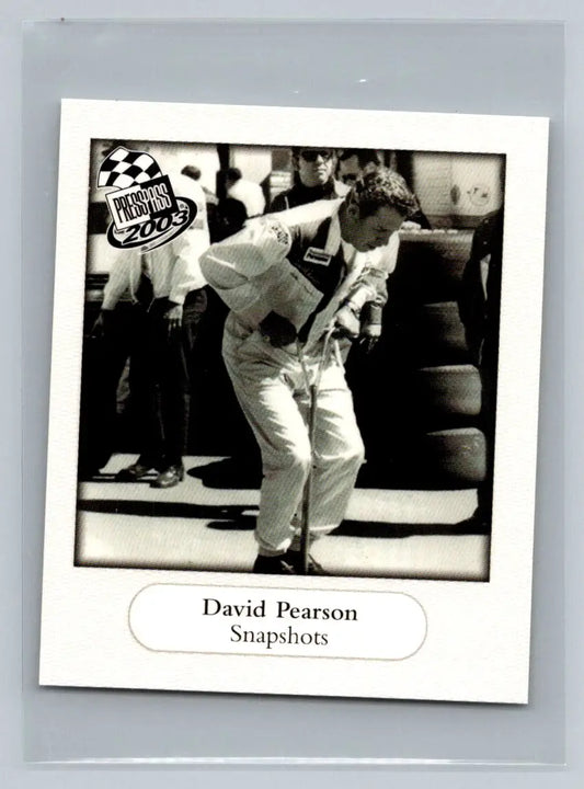 2003 Press Pass #SS 33 David Pearson Snapshots Wood Brothers Racing - Racing Card Single