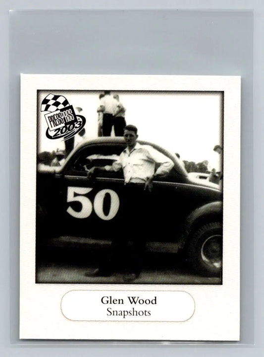 2003 Press Pass #SS 35 Glen Wood Snapshots Wood Brothers Racing - Racing Card Single