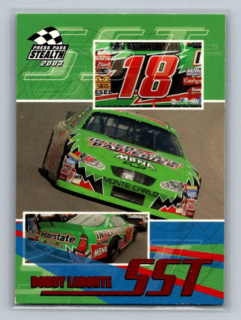 2003 Press Pass Stealth #60 Bobby Labonte Joe Gibbs Racing - Racing Card Single