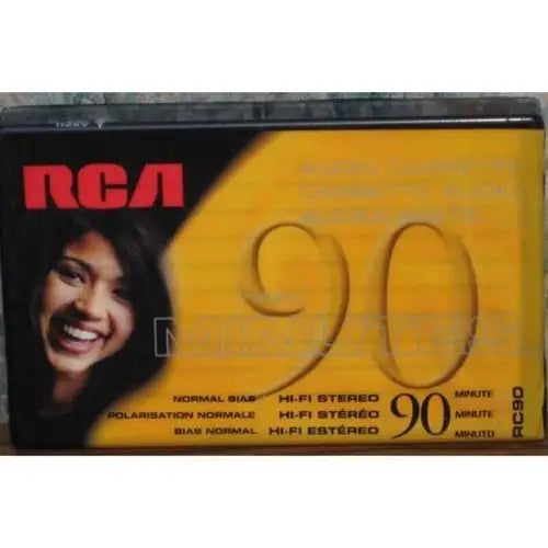 RCA 90-minute normal bias hi-fi stereo audio cassette for store shelf pulls and fast delivery