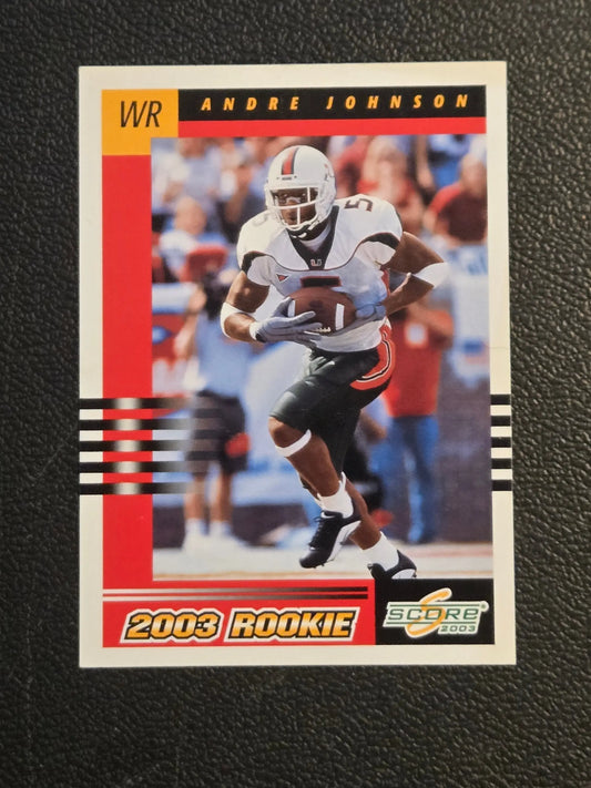 2003 Score #295 Andre Johnson - Football Card Single