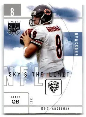 2003 SkyBox LE #16 SL Rex Grossman Sky’s the Limit - Football Card Single