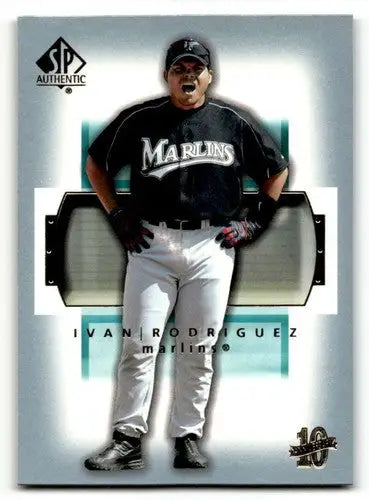 2003 SP Authentic #70 Ivan Rodriguez Florida Marlins Baseball Cards ID:63440 - Baseball Card Single
