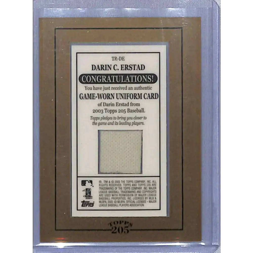2003 Topps 205 #TR-DE Darin Erstad Anaheim Angels NM-MT Baseball Card - Baseball Card Single