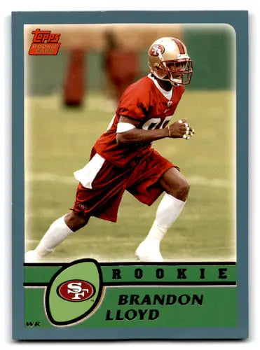 Original gloss Brandon Lloyd rookie card 49ers 2003 Topps #331 NM-MT ID 68172