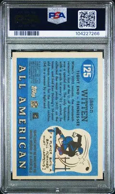 2003 Topps All-American #125 Jason Witten All American PSA 6 - Football Card Single