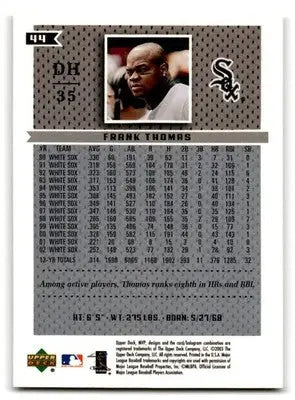 2003 Upper Deck MVP #44 Frank Thomas - Baseball Card Single