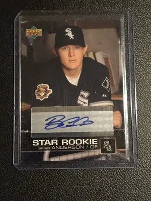 2003 Upper Deck Prospect Premieres #P13 Brian Anderson Autographs - Baseball Card Single