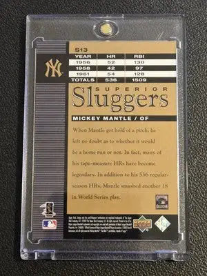 2003 Upper Deck #S13 Mickey Mantle Superior Sluggers - Baseball Card Single