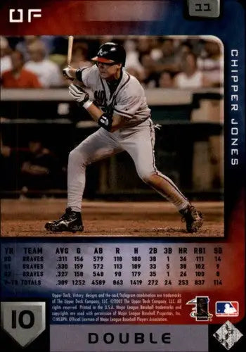 2003 Upper Deck Victory #11 Chipper Jones NM-MT Braves - Baseball Card Single