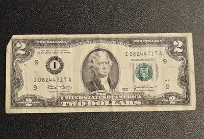 2003 USA $2 Bill - Very Good Condition - Uncertified Collectible Note - Coins & Currency